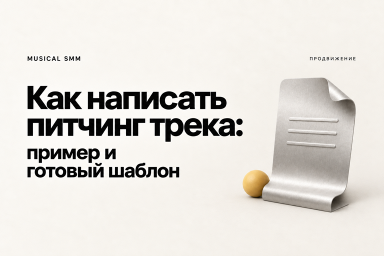 Как написать питчинг трека: примеры и готовый шаблон